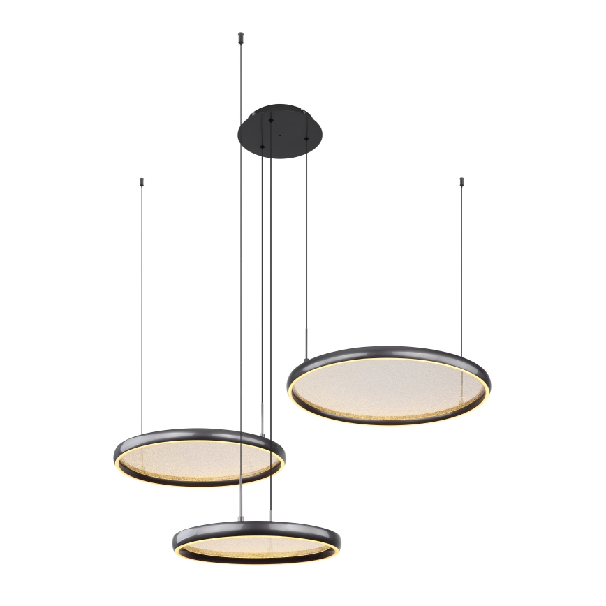 Globo - LED Hämardatav lühter LED/55W/230V 2700-6000K must + kaugjuhtimispult