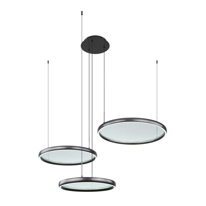 Globo - LED Hämardatav lühter LED/55W/230V 2700-6000K must + kaugjuhtimispult