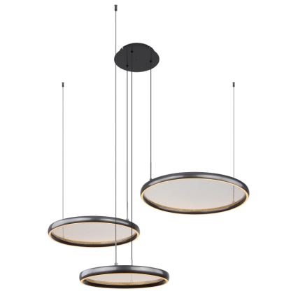 Globo - LED Hämardatav lühter LED/55W/230V 2700-6000K must + kaugjuhtimispult