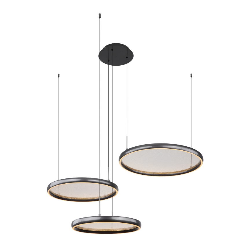 Globo - LED Hämardatav lühter LED/55W/230V 2700-6000K must + kaugjuhtimispult
