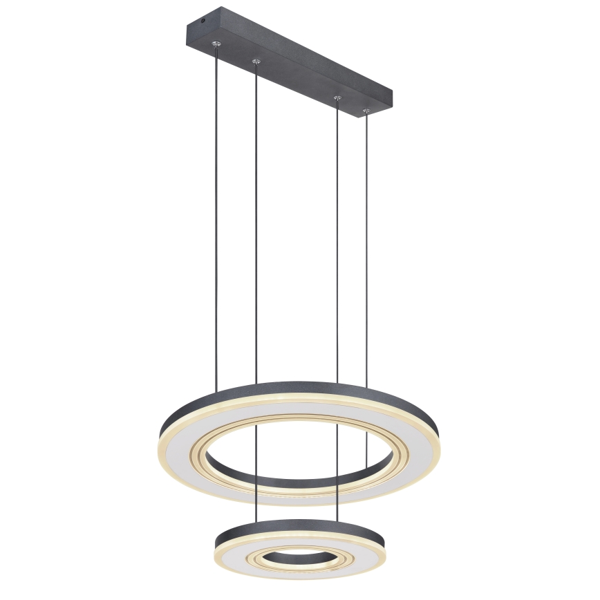 Globo - LED Hämardatav lühter LED/50W/230V 2700-6000K d. 50 cm must + kaugjuhtimispult