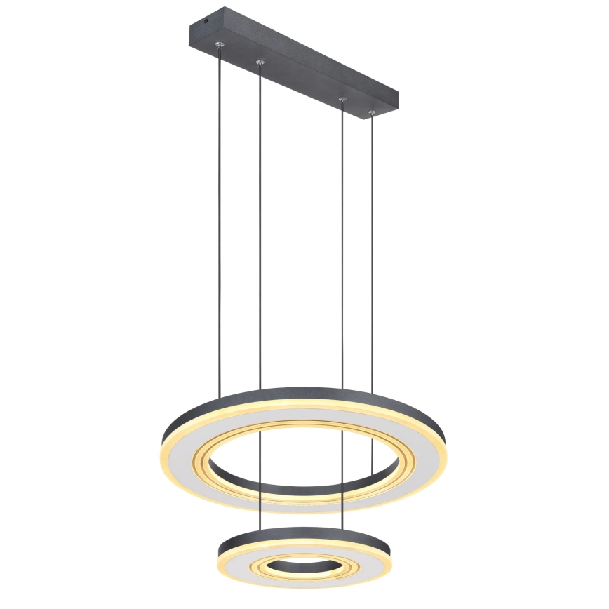 Globo - LED Hämardatav lühter LED/50W/230V 2700-6000K d. 50 cm must + kaugjuhtimispult
