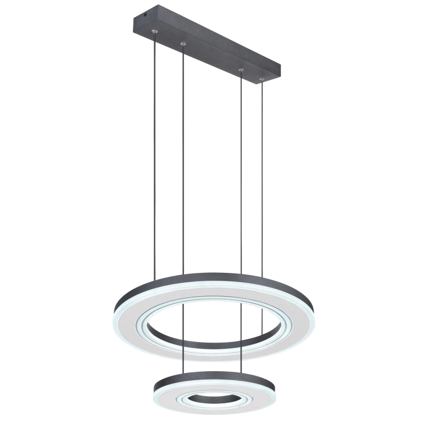 Globo - LED Hämardatav lühter LED/50W/230V 2700-6000K d. 50 cm must + kaugjuhtimispult