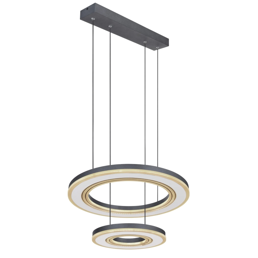 Globo - LED Hämardatav lühter LED/50W/230V 2700-6000K d. 50 cm must + kaugjuhtimispult