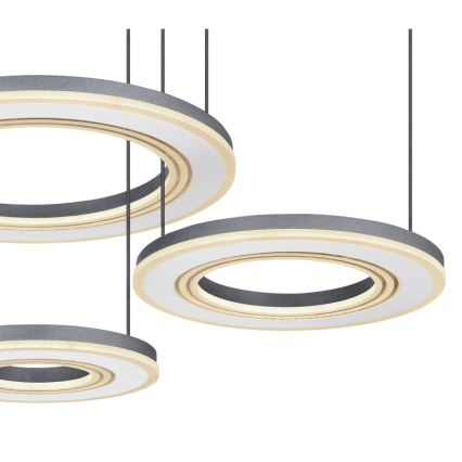 Globo - LED Hämardatav lühter LED/80W/230V 2700-6000K must + kaugjuhtimispult