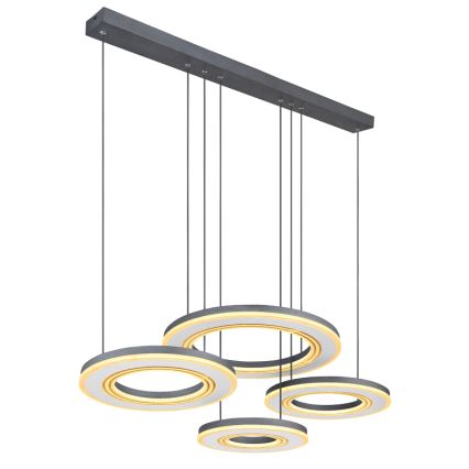 Globo - LED Hämardatav lühter LED/80W/230V 2700-6000K must + kaugjuhtimispult