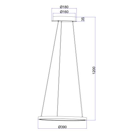 Globo - LED Lühter LED/19W/230V