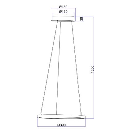 Globo - LED Lühter LED/19W/230V