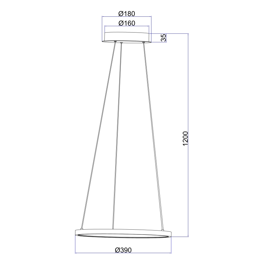 Globo - LED Lühter LED/19W/230V