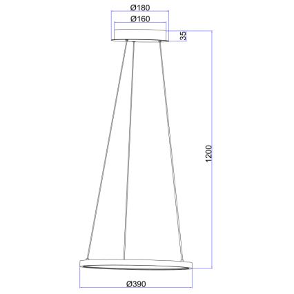 Globo - LED Lühter LED/19W/230V