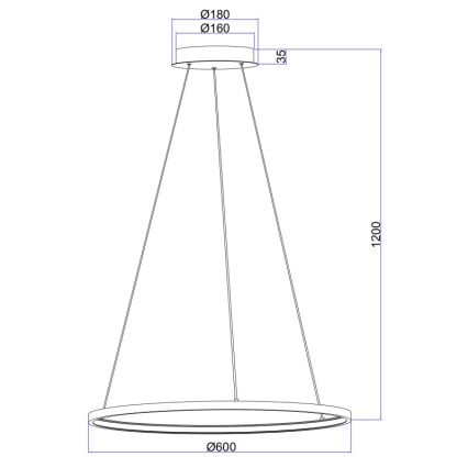 Globo - LED Lühter LED/29W/230V