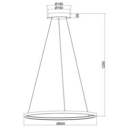 Globo - LED Lühter LED/29W/230V