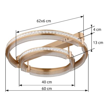 Globo - LED Hämardatav laevalgusti LED/78W/230V 2700K-6000K + kaugjuhtimispult