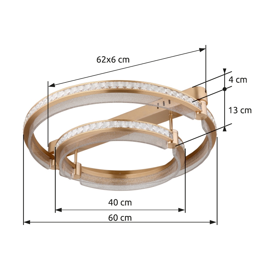 Globo - LED Hämardatav laevalgusti LED/78W/230V 2700K-6000K + kaugjuhtimispult