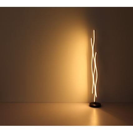 Globo - LED Põrandalamp LED/28W/230V 3000K must/kuldne