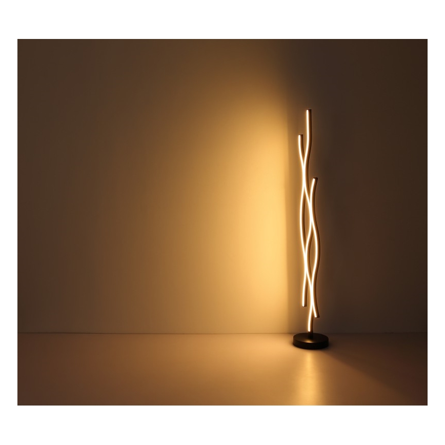 Globo - LED Põrandalamp LED/28W/230V 3000K must/kuldne