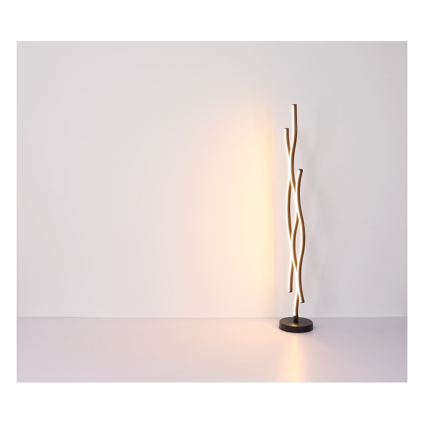 Globo - LED Põrandalamp LED/28W/230V 3000K must/kuldne