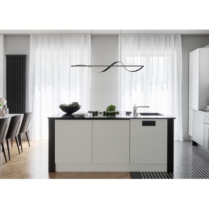 Globo - LED Lühter LED/24W/230V 3000K must
