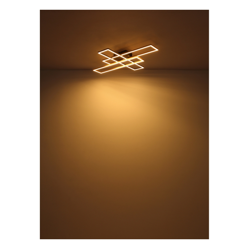 Globo - LED Laevalgusti LED/30W/230V 3000K 60x80 cm must/kuldne