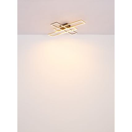 Globo - LED Laevalgusti LED/30W/230V 3000K 60x80 cm must/kuldne