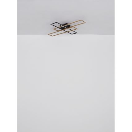 Globo - LED Laevalgusti LED/30W/230V 3000K 60x80 cm must/kuldne