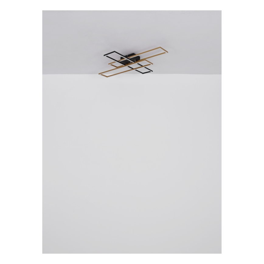 Globo - LED Laevalgusti LED/30W/230V 3000K 60x80 cm must/kuldne