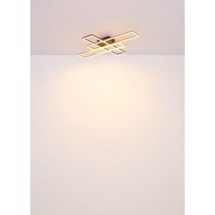 Globo - LED Laevalgusti LED/40W/230V 3000K 60x80 cm must/kuldne