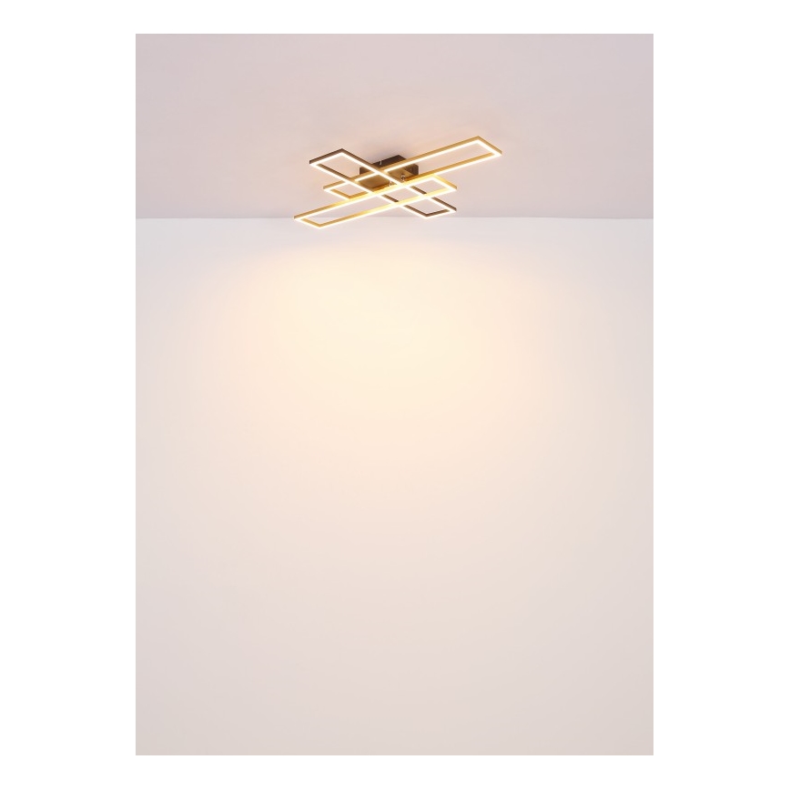 Globo - LED Laevalgusti LED/40W/230V 3000K 60x80 cm must/kuldne