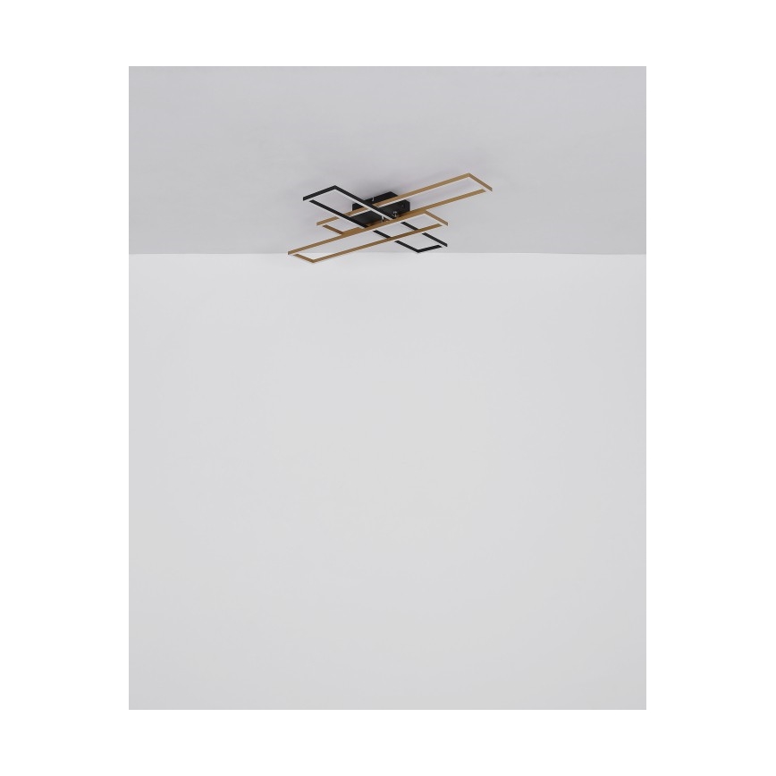 Globo - LED Laevalgusti LED/40W/230V 3000K 60x80 cm must/kuldne