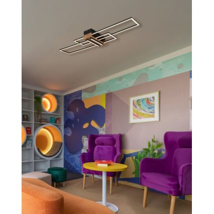 Globo - LED Laevalgusti LED/40W/230V 3000K 25x100 cm must