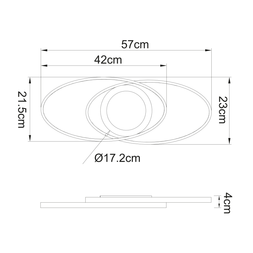 Globo - LED Laevalgusti LED/24W/230V