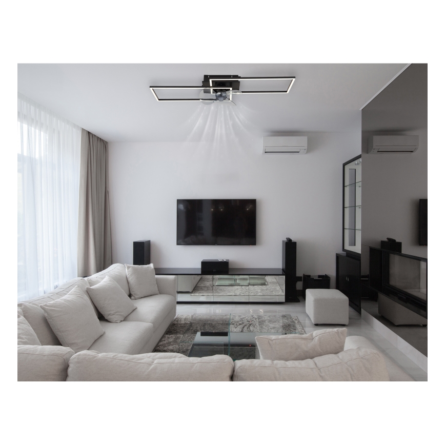 Globo - hämardatav LED-laelamp ventilaatoriga LED/38W/230V 3000-6500K + kaugjuhtimispult