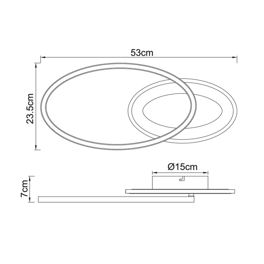 Globo - LED Pinnale kinnitatav lühter LED/24W/230V