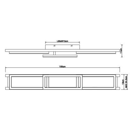 Globo - LED Hämardatav laevalgusti LED/30W/230V 2700-6500K + kaugjuhtimispult