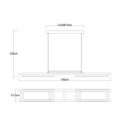 Globo - LED Lühter LED/30W/230V