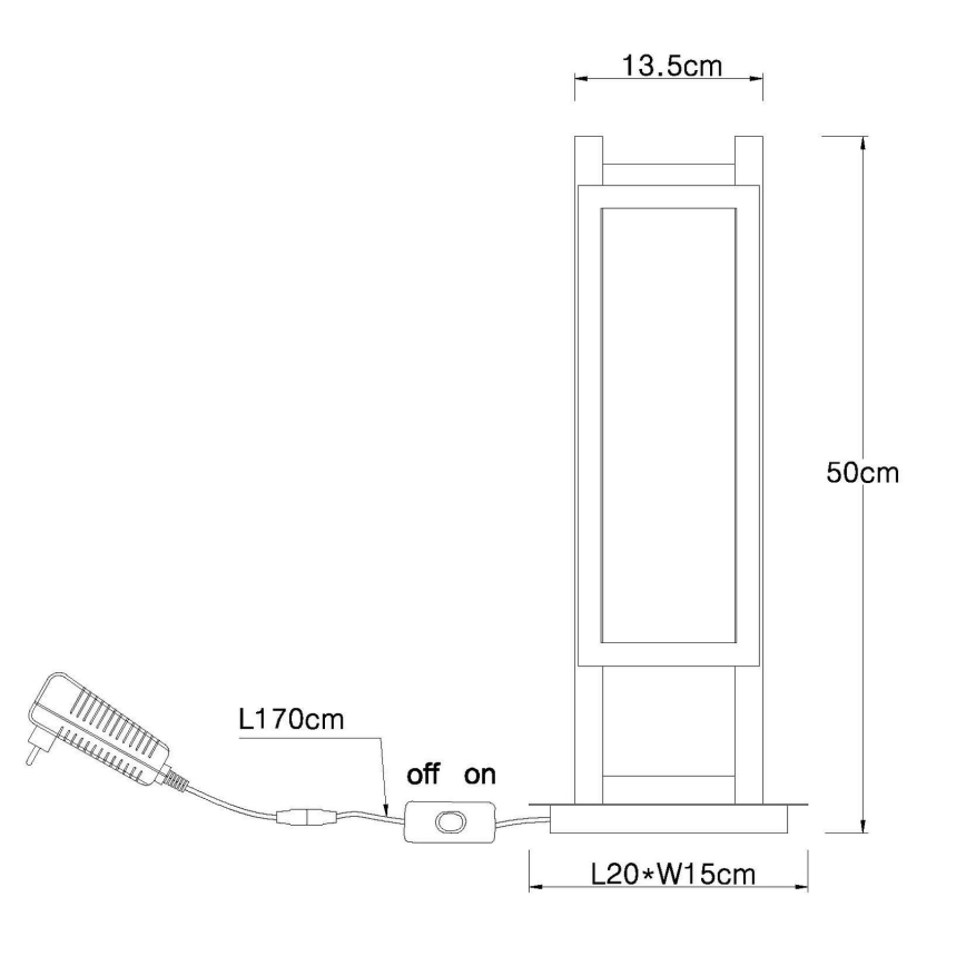 Globo - LED laualamp LED/20W/230V