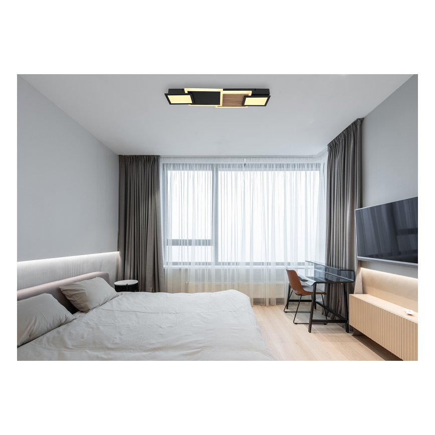 Globo 67279-30 - LED laelamp CAROLINE LED/30W/230V 25x71,5 cm beež/must