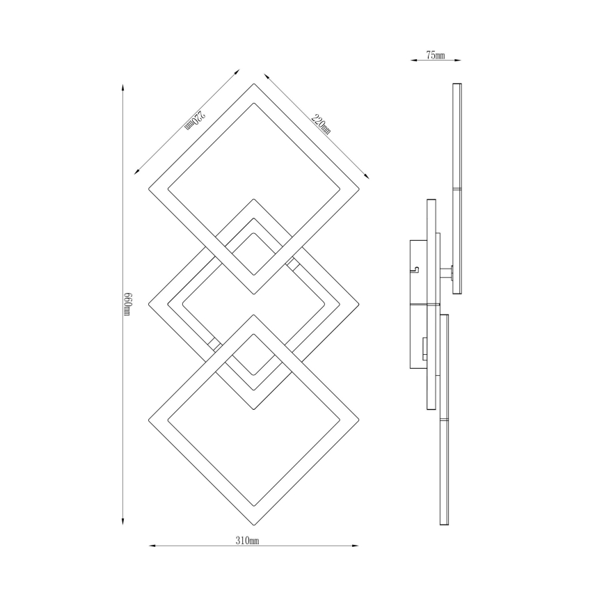 Globo - LED Pinnale kinnitatav lühter LED/30W/230V