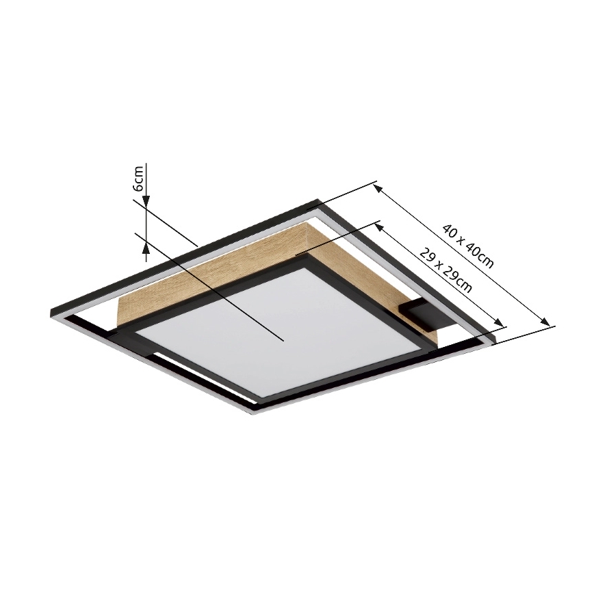 Globo - LED Hämardatav laevalgusti LED/40W/230V 2700-6500K + kaugjuhtimispult
