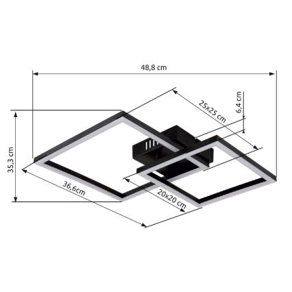 Globo - LED Laevalgusti LED/20W/230V 3000K