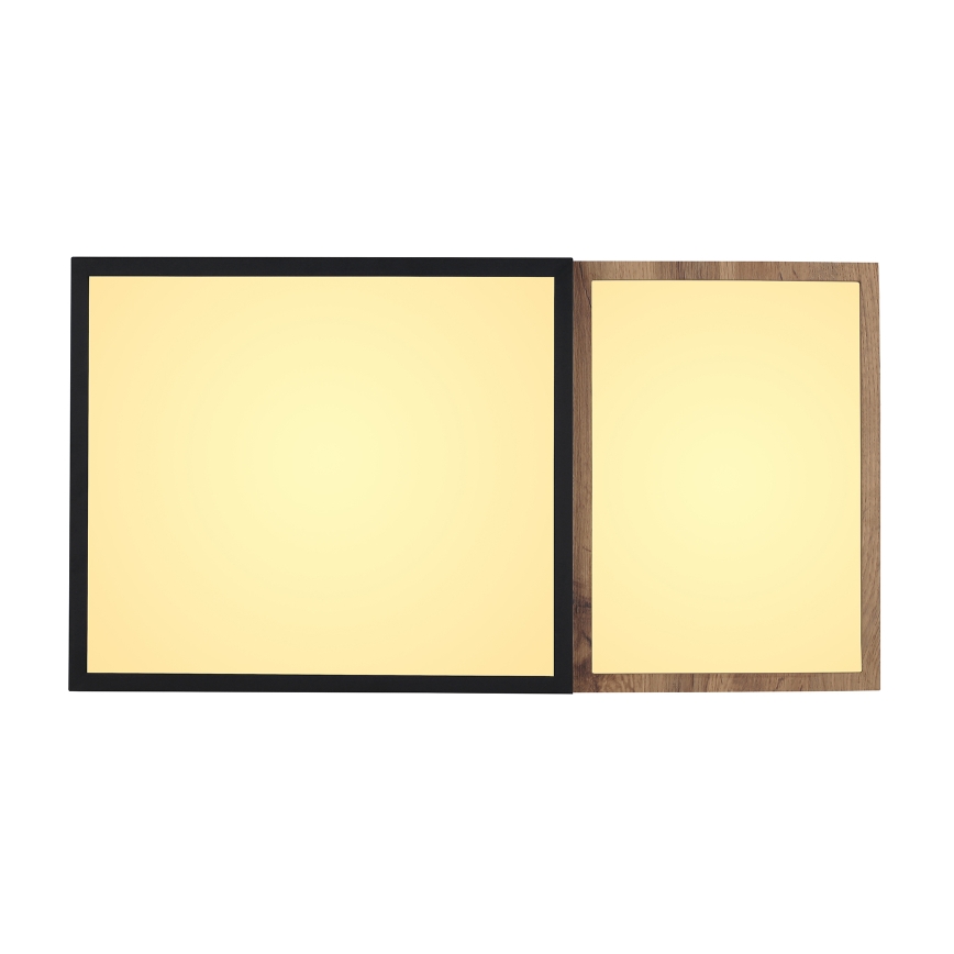 Globo 67286-30 - LED laelamp GUNDI LED/30W/230V 35x65 cm pruun/must