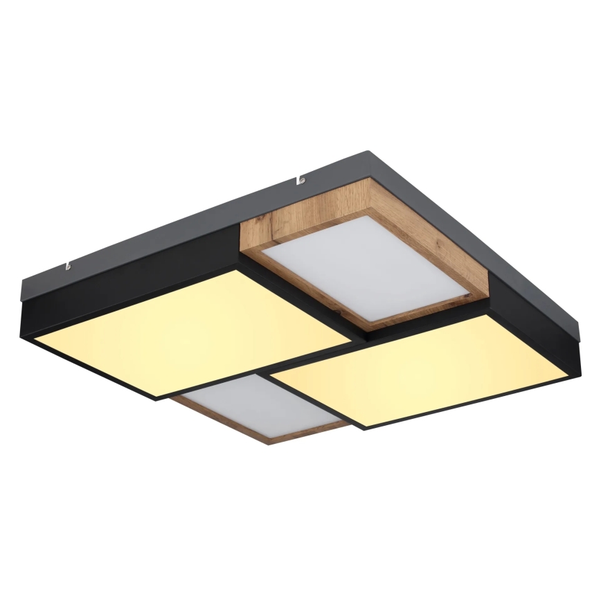 Globo 67286-50 - LED-laelamp GUNDI LED/50W/230V 60x60 cm pruun/must