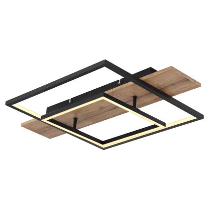 Globo 67289D - VANNI LED hämardatav laelamp LED/24W/230V 40x60 cm pruun/must
