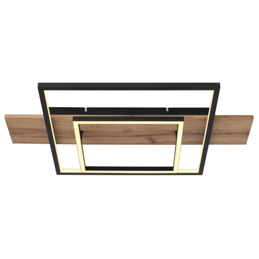 Globo 67289D - VANNI LED hämardatav laelamp LED/24W/230V 40x60 cm pruun/must