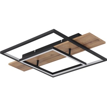 Globo 67289D - VANNI LED hämardatav laelamp LED/24W/230V 40x60 cm pruun/must