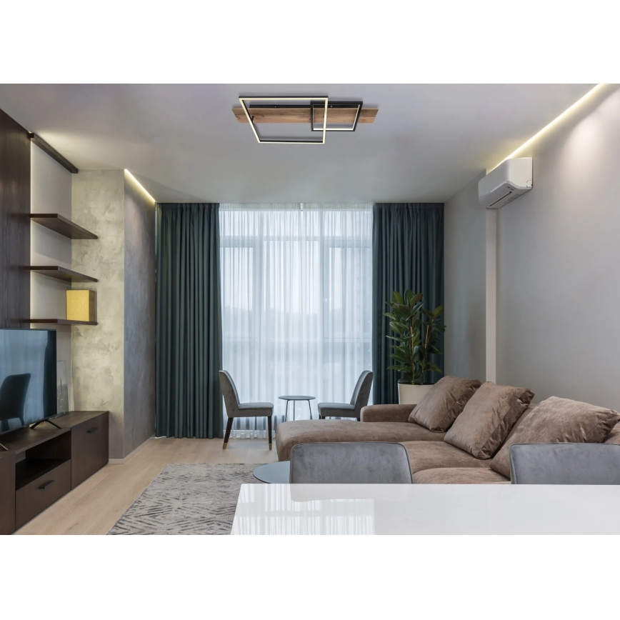 Globo 67289D1 - LED laevalgusti VANNI LED/24W/230V 40x75 cm pruun/must