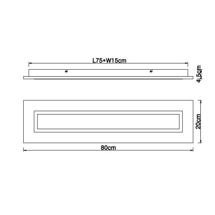 Globo - LED Laevalgusti LED/24W/230V