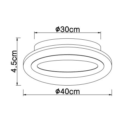 Globo - LED Laevalgusti LED/15W/230V