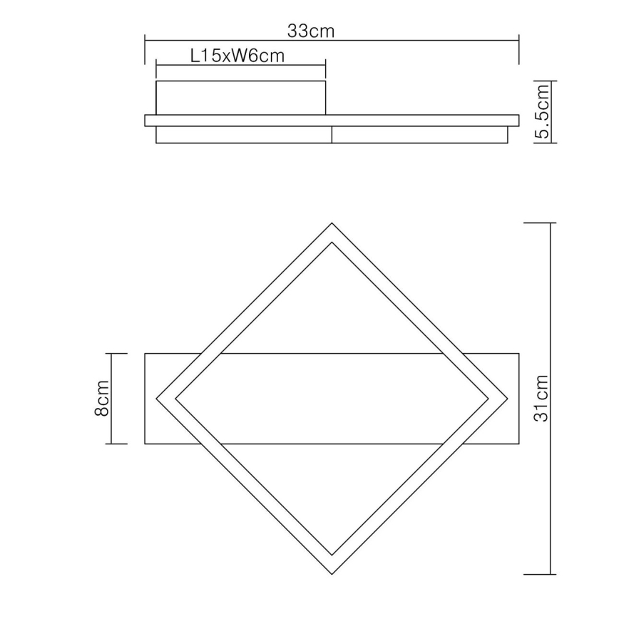 Globo - LED Laevalgusti LED/12W/230V