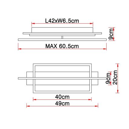 Globo - LED Laevalgusti LED/28W/230V